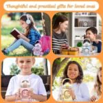 Woskailly Cute Stainless Steel Water Bottle with Portable Stylish Perfect Sport Set, Vacuum Insulated Bottles 24.6oz (Blue) - Image 5