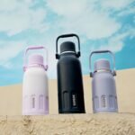 BJPKPK Insulated Thermal Water Bottle with Handle and Lid 50oz BPA Free Stainless Steel Water Bottles For Cold and Hot Beverages,TealBlack - Image 5