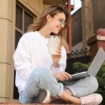 VEGOND Stainless Steel 12 oz Tumblers bulk Vacuum Insulated Double Wall Travel Tumbler with Lid and Straw Reusable Tumbler, Beige 1 Pack - Image 4