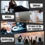 20 oz Tumbler Coffee Travel Tumblers Bulk with Lid Stainless Steel Double Wall Vacuum Insulated Mug Powder Coated Cups fit Car Cupholder for Hot and Cold - White, 1Pack - Image 5