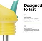 Klean Kanteen Rise Classic Insulated Water Bottle - Keep Drinks Cold for 42 Hours - Stainless Steel - Insulated Water Bottle - Leakproof - Flip Seal Sport Cap - 16 oz - Turquoise Kaleidoscope - Image 5