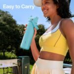 ENCOOL Insulated Water Bottle with Straw Stainless Steel Water Bottle, Leak-Proof, BPA-Free, Double Wall Vacuum Keeps Cold for 24 Hours for Sports, Travel, School (26 oz, Aquamarine Blue) - Image 3