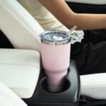 20oz Thermal Coffee Cup,Insulated Mug,Portable To Go Cup with Lid and Straw, Stainless Steel Water Travel Tumbler for Cold&Hot Drinks/Matcha/Juice,Christmas/New Year/Birthday Gifts (Pink) - Image 6