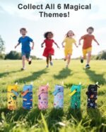 Kids Water Bottle 14oz with Silicone Straw Lid - Insulated Toddler Water Bottle Stainless Steel Keeps Cold 24H, Leak Proof & Dinosaur Prints Design | Custom Name Tag for School, Daycare, Travel - Image 8