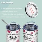 ATHAND Funny Coffee Tumblers for Women,Personalized Tumbler Mug Cup with Lid,20 Oz Stainless Steel Insulated Vacuum Skinny Iced Coffee Tumbler,Gifts for Friend Women Girl,1 Pcs - Image 5