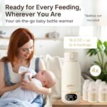 Portable Baby Milk Warmer - Cordless, Rechargeable Bottle Warmer for Breast Milk, Formula & Water, Baby-Safe Temperature Control, Travel-Ready, 500ml - Image 4