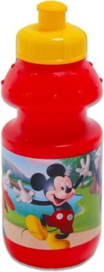 Mickey Mouse Kids Reusable Water Bottle Set - Disney 12 Piece Party Favor Bundle of 11oz Bottle with Pull Top Lid & Stickers | Bulk Mickey Sports Set - Image 3