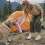 Waggle Bottle Stainless Steel Dog Travel Water Bottle, Vacuum Insulated Portable Dog Water Dispenser, Drink Cup and Snack Container On The Go, Outdoor Walking, Hiking, Travel (Pink, 22oz) - Image 4