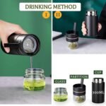 Moyufoby Glass Teapot With Infuser, Travel Tea Mug, Portable Loose Tea Infuser, Tea Cup With Infuser And Lid, Tea Mug With Infuser For Outdoor tea tumbler at Home - Image 5