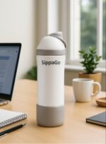 SippaGo Insulated Tumblers 24oz With Silicone Boot Included – Water Bottle Stainless Steel Double Wall Vacuum Flask with Straw Lid – Leak Proof Water Bottles - Image 3