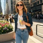 23oz/680ml Glass Tumbler with Straw and Lid - Matcha Leak-Proof Portable Travel Water Glass Cup for Smoothies, Iced Coffee,Matcha and Cold Beverages - Durable and Eco-Friendly (Greywith Sleeve) - Image 3