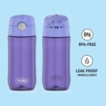 THERMOS FUNTAINER 16 Ounce Plastic Hydration Bottle with Spout, Lavender - Image 3