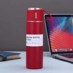 Coffee Thermos Stainless Steel Vacuum-Insulated Water Bottle, 500ml/16.9oz Insulated Bottle with Cup for Hot & Cold Drink Travel Mug - Image 3