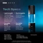 Echo Go+ Hydrogen Water Bottle - Hydrogen Infusion Technology - Rechargeable Water Bottle - SPE & PEM Purification - Active Hydration Support for Skin Health & Immune Function - 10 oz - Image 6