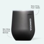 Corkcicle Stemless Wine Tumbler - Keeps Drinks Cold for 6 Hours - Triple-Insulated Stainless Steel - Non-Slip Base - Summer Drinkware Gift - Keeps Drinks Ice Cold - 12 oz - Gloss Powder Blue - Image 5