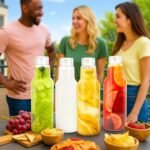 ZAVOOS 4 Pack Glass Milk Bottle, 34 Oz Reusable Juice Drinking Jar with Airtight Lid, Heavy Duty Leakproof Water Bottles Container for Iced Tea, Beverage, Smoothies Storage - Image 6