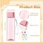 Mifoci 20 Pieces Water Bottle Bulk 17 oz Plastic Water Bottles Bulk Gym Sports Adults Reusable Large Drinking Cups for Outdoor Fitness(Colorful,Rectangle) - Image 3