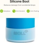 Mollcity Kids Insulated Water Bottle-16 oz Stainless Steel Vacuum Wide Mouth Sports Flask with Silicone Boot-Reusable Metal Leak Proof Travel Water Bottle for Girls Boys, BPA-Free(Sky Blue) - Image 5