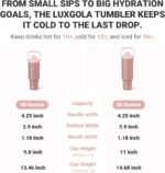 Luxgola 50 oz Insulated Tumbler, Double Wall Vacuum Stainless Steel Cup with Handle and Spout Lid, For Cold/Hot Drinks, Coffee Travel Mug for Car Holder/Home/Office/Party/Camping (Brown-1 Pack) - Image 5