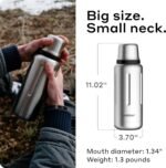 Bobber - 34 oz Vacuum Insulated Stainless Steel Water Bottle with Cup Lid - Dishwasher Safe - Keeps Drinks Hot for 48 Hours and Cold for 72 Hours - Double Walled Thermo Flask (Matte) - Image 6