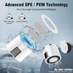 Hydrogen Water Bottle Generator,10 Min 5000PPB Hydrogen Water Bottle Generator, Portable Rechargeable Hydrogen Water Machine with SPE/PEM Technology, for Friend & Family, for Sports, Home, Office - Image 3