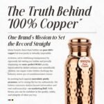 Rivera [NEW] Hammered 32oz – 99.92% LAB TESTED Pure Copper water bottle, PTFE & PFOA Free, Leakproof & Joint free, BPA-Free, Eco-Friendly, Non-Toxic, Handcrafted, Detox & Wellness - Hammered - Image 3