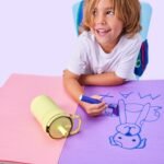 BrüMate Leap 12oz 100% Leakproof Kids Tumbler with Handle and Silicone Soft Straw | Drop Resistant Silicone Sleeve | For Kids 4+ | Insulated Stainless Steel | Cup Holder Friendly | 12oz (Prickly Pear) - Image 5