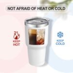 YOUKE OLA 12 Pack Insulated Tumbler Powder Coated Stainless Steel Double Wall Vacuum Travel Coffee Tumbler Cup with Lid and Straw for Laser Engrave DIY Gift 30oz White - Image 5