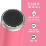THERMOS ICON SERIES, Insulated Water Bottle with Straw Lid - 18 Ounce, Hot Pink - Stainless Steel Vacuum Insulated Water Bottle with Straw Lid - Image 5