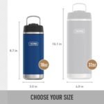 THERMOS ICON SERIES, Insulated Water Bottle with Straw Lid - 18 Ounce, Hot Pink - Stainless Steel Vacuum Insulated Water Bottle with Straw Lid - Image 6