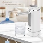 GentleJet Automatic Water Dispenser Pump for 5 Gallon Bottle with Stand, Digital Display, USB-C Rechargeable Water Jug Pump, Measured & Continuous Dispensing, Foldable Spout - Image 5