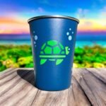 12oz Stainless Steel Cups for Kids (Sea Creatures) Set of Four (4) Kids Cups - BPA Free, Reusable and Eco Friendly Metal Toddler Tumblers, Unbreakable Steel Drinking Glasses - Image 3