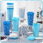 Pickmesh 12 Pack Winter Reusable Coffee Cup 16 oz Winter Tumblers with Lid Plastic Coffee Mug Travel Mug Thanks Gifts for Hot and Cold Drinks(Snowflake) - Image 4