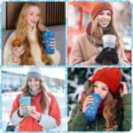 Pickmesh 12 Pack Winter Reusable Coffee Cup 16 oz Winter Tumblers with Lid Plastic Coffee Mug Travel Mug Thanks Gifts for Hot and Cold Drinks(Snowflake) - Image 5