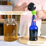 FastRack Swing Top Glass Bottles |16 oz – Pack of 12 | Blue Flip Top Glass Bottles for Home Brewing, Carbonated Drinks, Kombucha, Fermentation, Water | Food Grade – ECO Friendly - Image 6