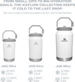 Stanley IceFlow 2.0 Flip Straw Jug with Handle 64 oz | Twist On Lid and Flip Up Straw | Leakproof for Travel and Sports | Insulated Stainless Steel | BPA-Free | Frost - Image 5