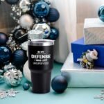 Qtencas In My Defense I Was Left Unsupervised Stainless Steel Insulated Travel Tumbler, Funny for Men, Coworkers, Friends, Work Office Gift for Coworker, Sarcastic Gift (30oz, Black) - Image 6