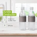 Copco Hydra Water Bottle with Spill-Resistant Lid, 16.9 oz (Set of 2) - Reusable Tritan Non-Slip Sleeve, Twist-Open Body - BPA-Free, Leak-Proof, Durable & Portable for Gym, Office, School (Gray) - Image 4