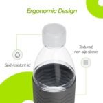 Copco Hydra Water Bottle with Spill-Resistant Lid, 16.9 oz (Set of 2) - Reusable Tritan Non-Slip Sleeve, Twist-Open Body - BPA-Free, Leak-Proof, Durable & Portable for Gym, Office, School (Gray) - Image 5
