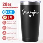 Lifecapido Grandparents Gifts, 20oz Grandma and Grandpa Stainless Steel Travel Tumbler Set, Grandma Grandpa Grandparents Christmas Gifts for Grandparents - Image 7