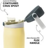 Simple Modern Mesa Sport Water Bottle with Covered Chug Lid | 30oz Cup Holder Friendly Insulated Stainless Steel Bottle for Gym, Sports and Travel | Golden Bear - Image 3