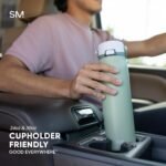 Simple Modern Mesa Sport Water Bottle with Covered Chug Lid | 30oz Cup Holder Friendly Insulated Stainless Steel Bottle for Gym, Sports and Travel | Golden Bear - Image 5