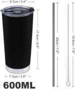 Custom Tumblers,Personalized Cup Mug with Picture Text Logo,Travel Gifts for Him or Her Women Men, Mother's Day Gif Black - Image 3