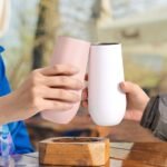 Lifecapido 8 Pack Insulated Stainless Steel Tumblers, 12oz Stemless Flutes, Insulated Champagne Glass for Wedding Party Bride Shower Gifts, 7 Pink 1 White - Image 4