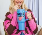 Disney Lilo & Stitch Face Stainless Steel Travel Tumbler With Handle, Leak-Resistant Lid, and Reusable Straw | Holds 40 Ounces - Image 6