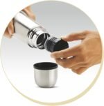 Milton Thermosteel Plain Lid Flask 350, Double Walled Vacuum Insulated Thermos 350 ml 12 oz 24 Hours Hot and Cold Water Bottle with Cover, 18/8 Stainless Steel, BPA Free, Leak-Proof Silver - Image 5