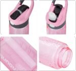 mountop Kids Water Bottle with Silicone Straw and Handle, Easy Use for Girls and Boys, BPA-free Water Bottle for Kids 14oz 400ml - Image 4