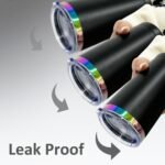 20 oz Tumbler with Lid and Straw Double Wall Vacuum Insulated Travel Coffee Mug Powder Coated Cup for Hot and Iced Drinks (Black,1 pack) - Image 4