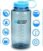 Nalgene Sustain Tritan BPA-Free Water Bottle Made with Material Derived from 50% Plastic Waste, 32 OZ, Wide Mouth - Image 4