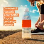 Copco Hydra 16.9 oz Water Bottle with Leak-Proof Lid - Tritan Reusable with Textured Grip Sleeve - BPA-Free, Shatter-Resistant, Dishwasher Safe for Travel, Gym, Work, Outdoors (Chevron Orange) - Image 3